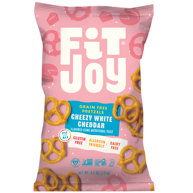 FitJoy FitJoy Grain Free Cheezy White Cheddar Pretzel Twists 