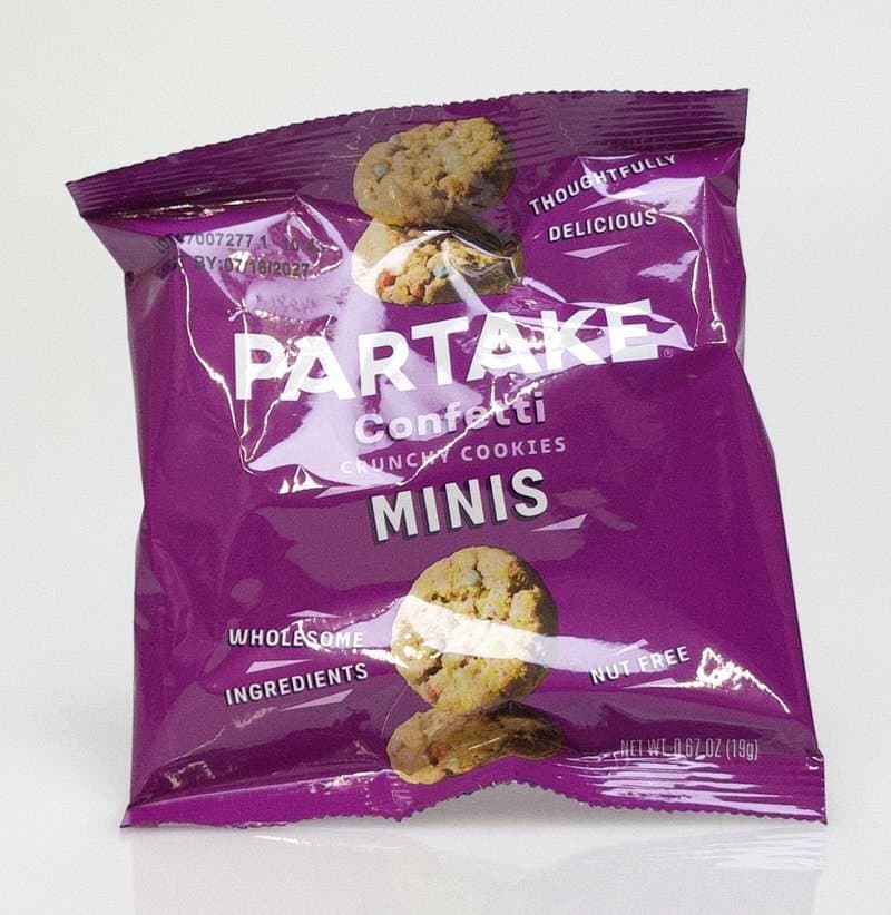 Partake Confetti Crunchy Cookies Minis