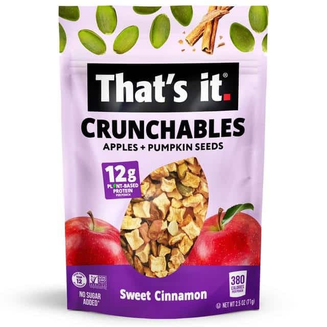 That's it. Sweet Cinnamon Apple + Pumpkin Seed Crunchables
