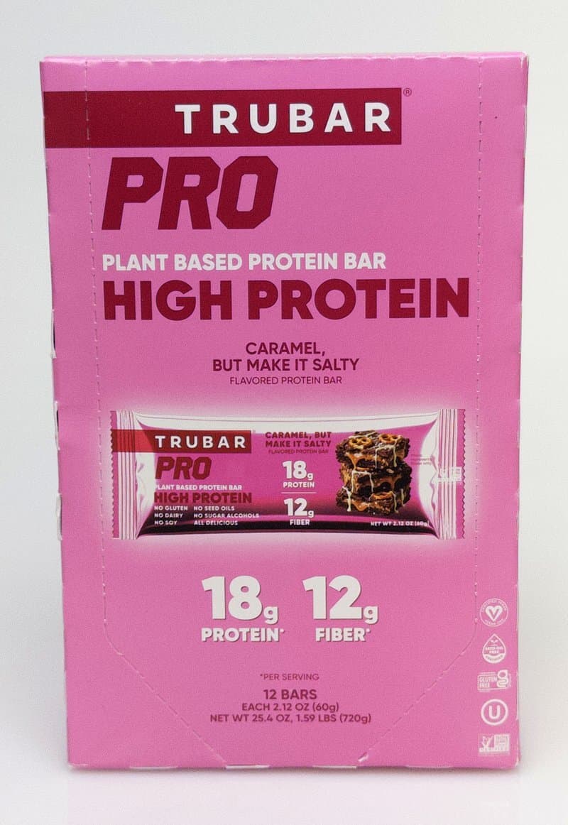 Trubar PRO High Protein Plant Based Protein Bar — Caramel, But Make It Salty