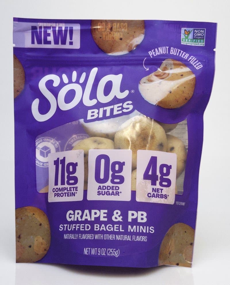 Sola Grape & PB Stuffed Bagel Minis