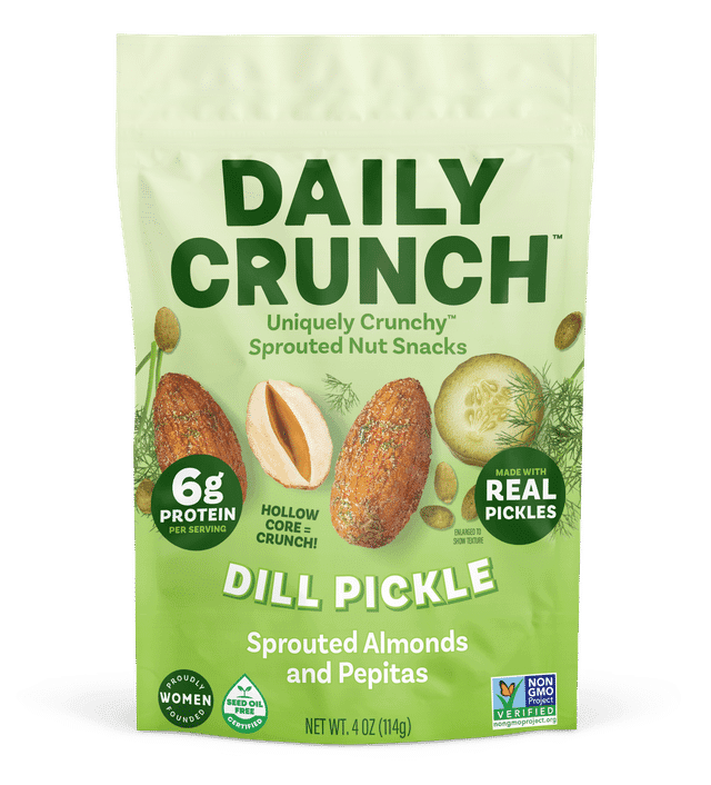 Daily Crunch Dill Pickle - Sprouted Almonds and Pepitas