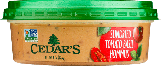 Cedar's Sundried Tomato Basil Hommus 8oz