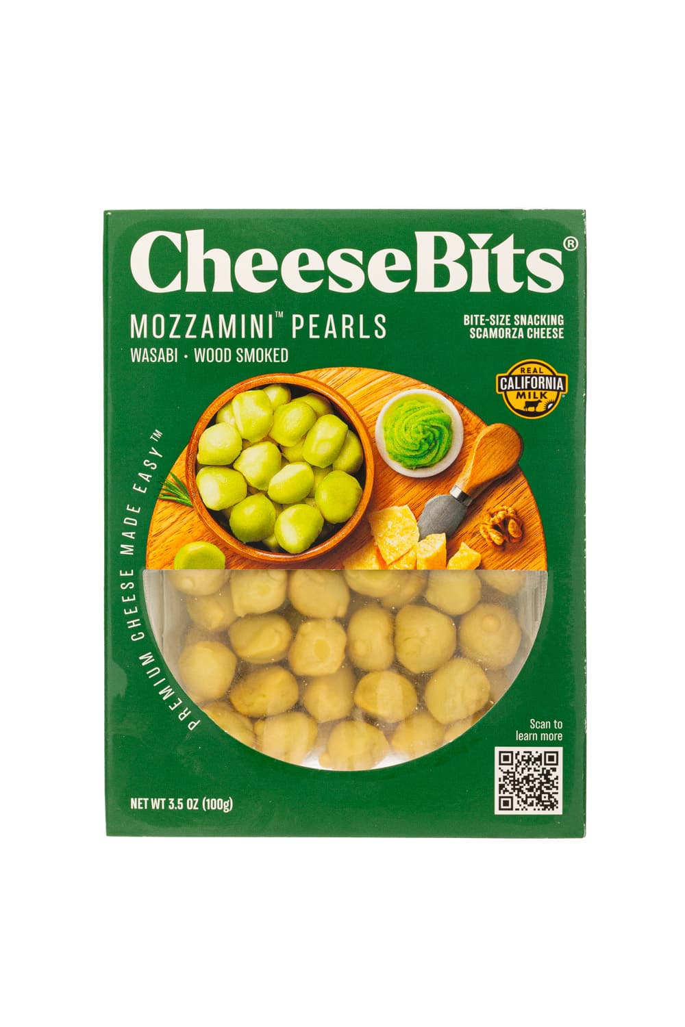 CheeseBits Wasabi - Wood Smoked Pearls
