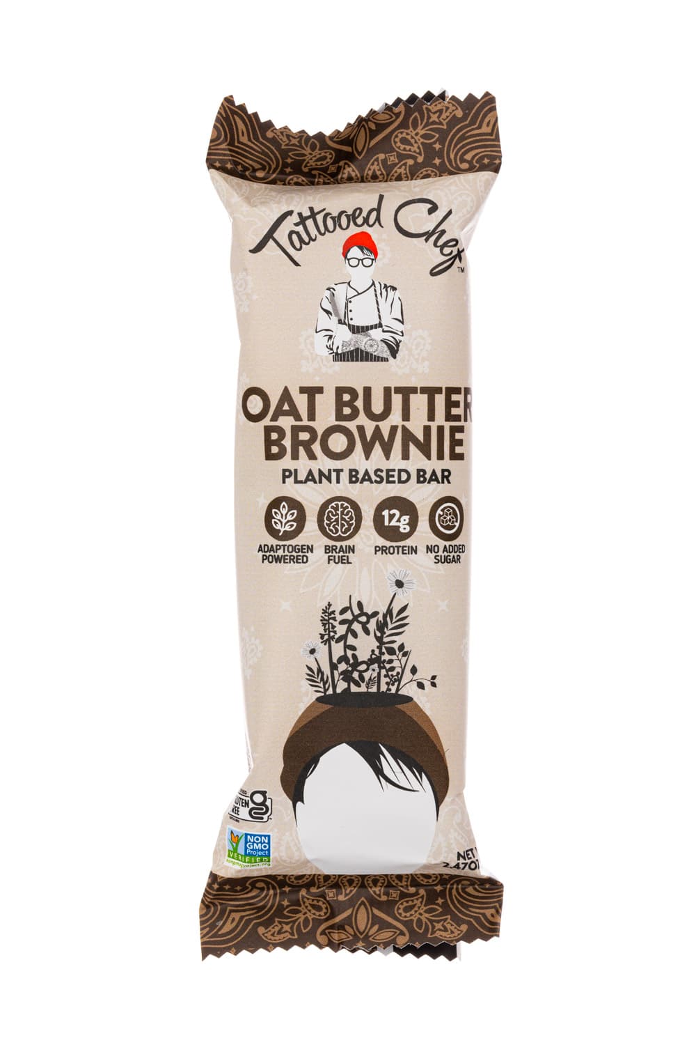 Tattooed Chef Oat Butter Brownie