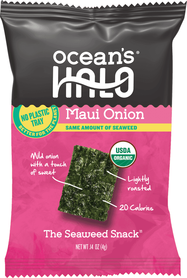 Ocean's Halo Maui Onion Trayless Seaweed Snack