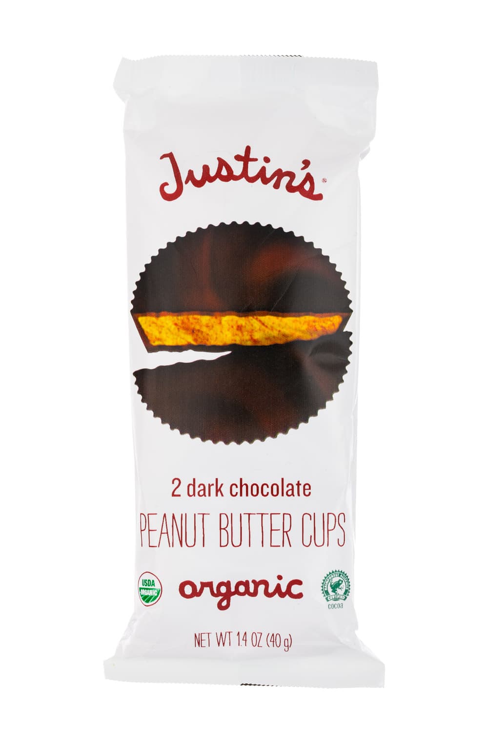 Justin's 2 Dark Chocolate Peanut Butter Cups