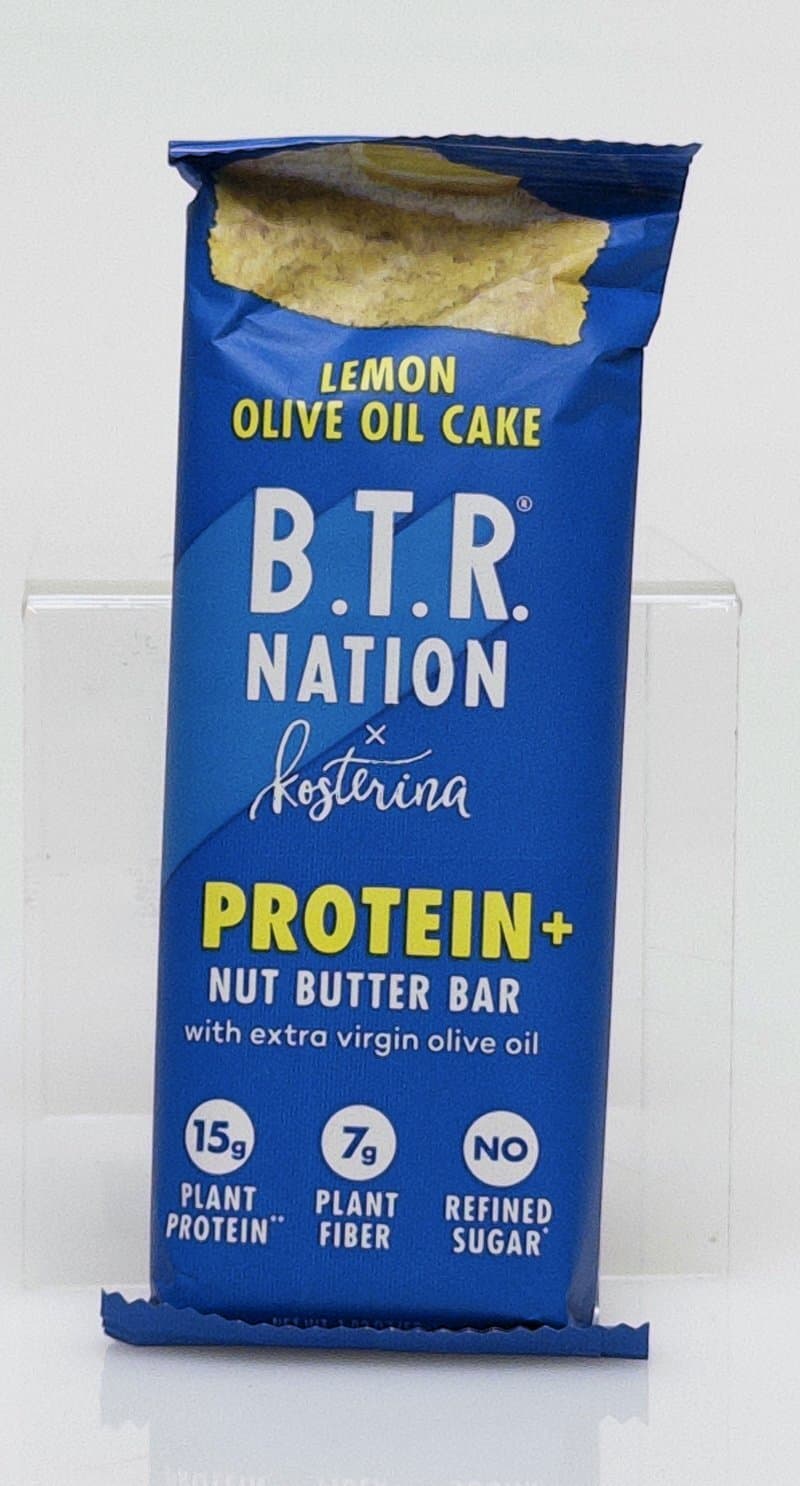 B.T.R. NATION Lemon Olive Oil Cake Protein + Nut Butter Bar