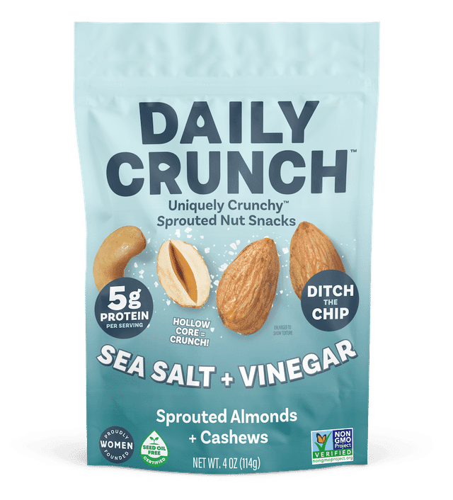 Daily Crunch Sea Salt Vinegar - Sprouted Almonds & Cashews