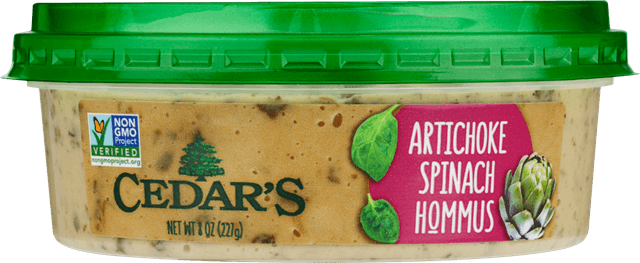 Cedar's Artichoke Spinach Hommus 8oz