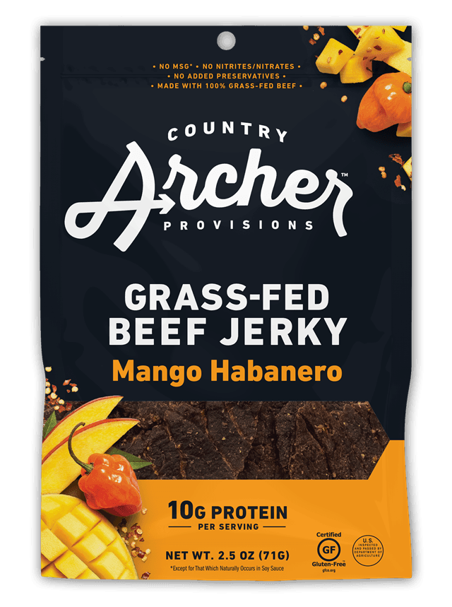 Country Archer Provisions Mango Habanero Beef Jerky