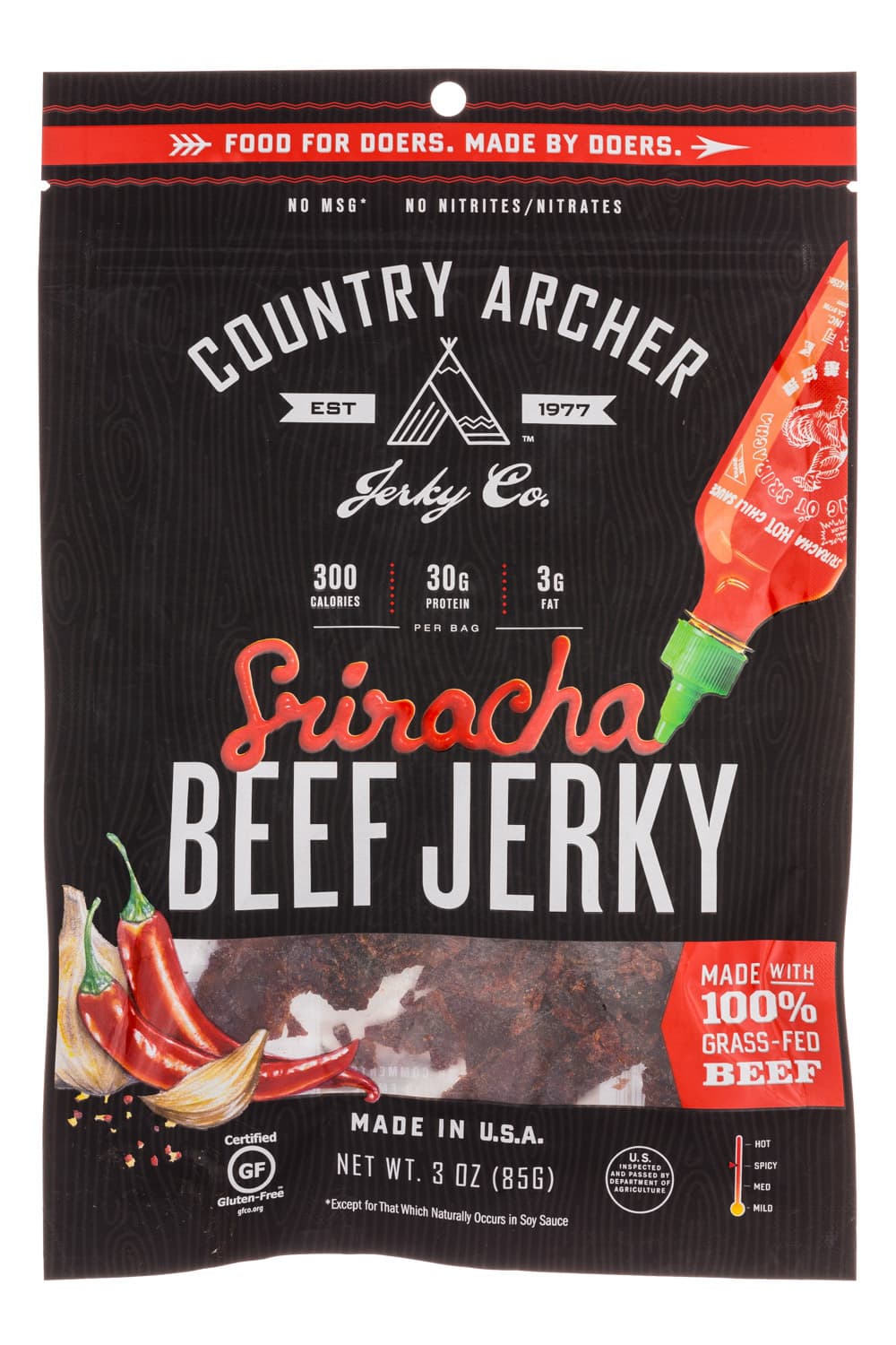 Country Archer Provisions Sriracha Beef Jerky