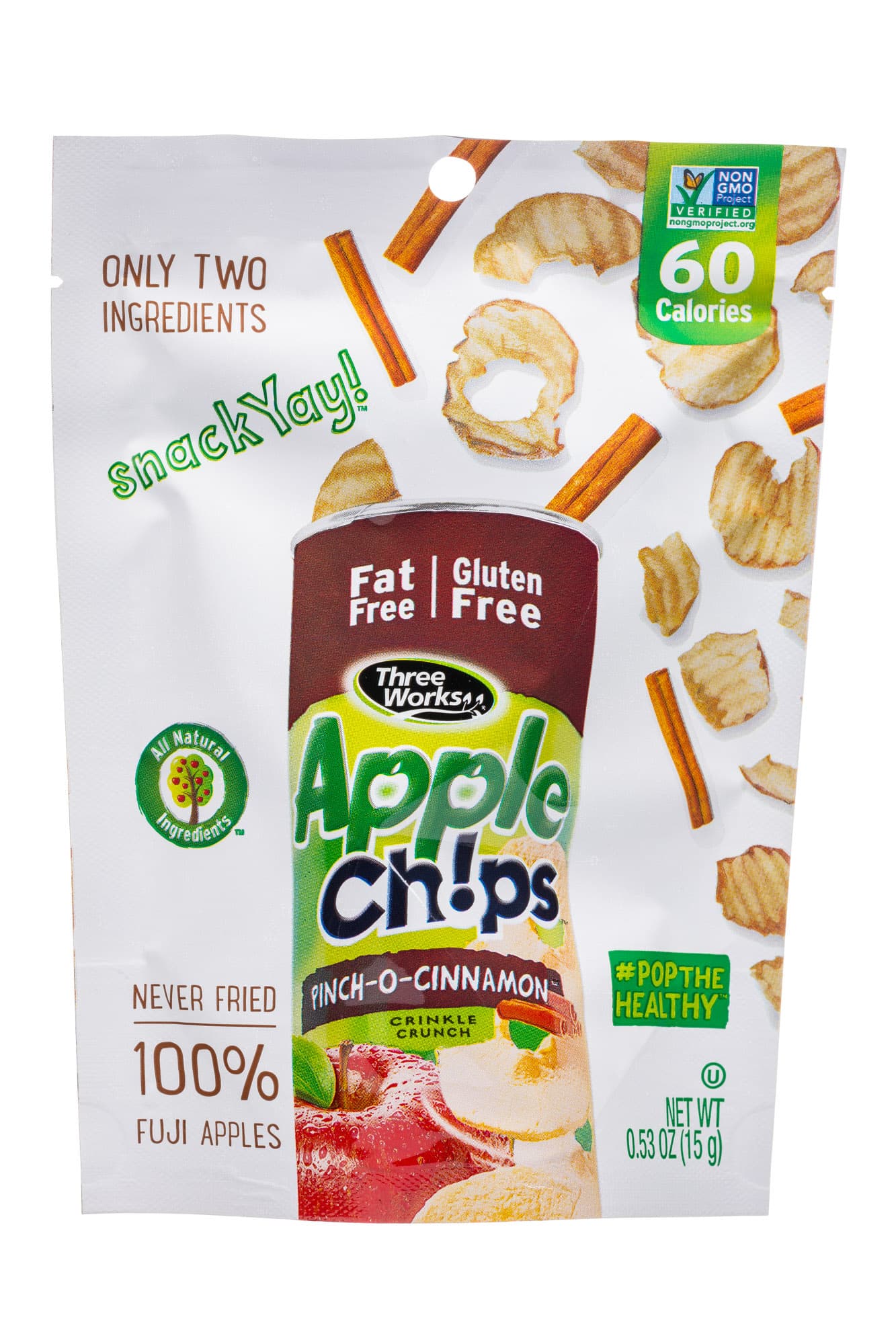 ThreeWorks Apple Chips Pinch-o-Cinnamon (bag)