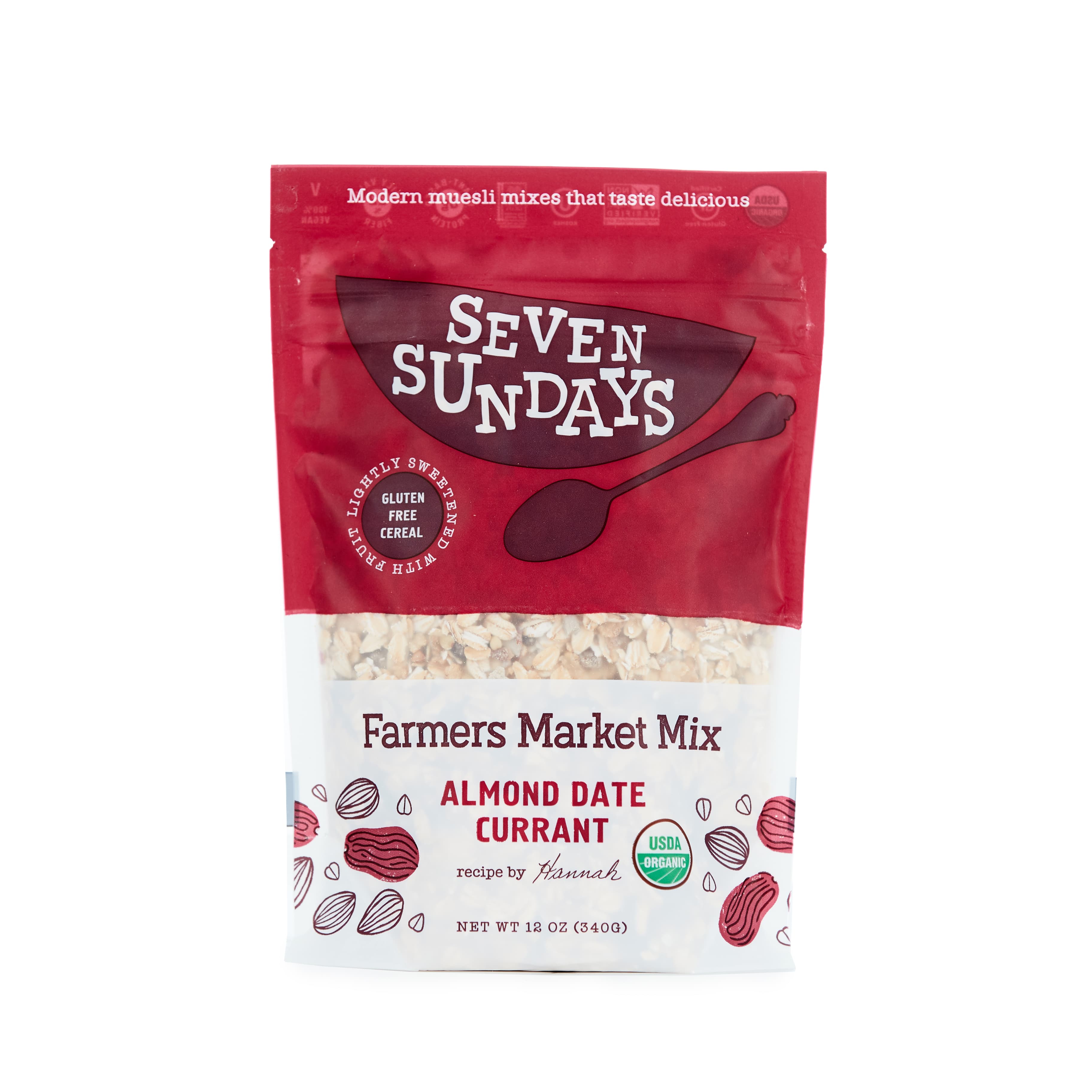 Seven Sundays Farmers Market Almond Date Currant Muesli (Gluten Free)