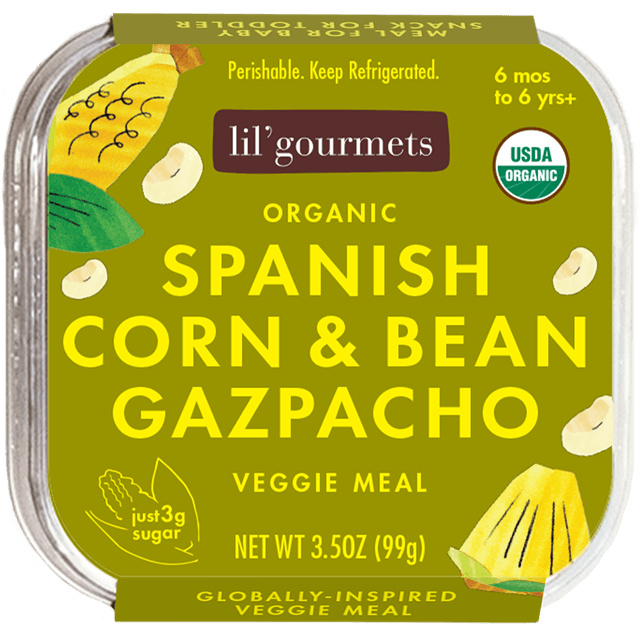 lil'gourmets Organic Spanish Corn & Bean Gazpacho