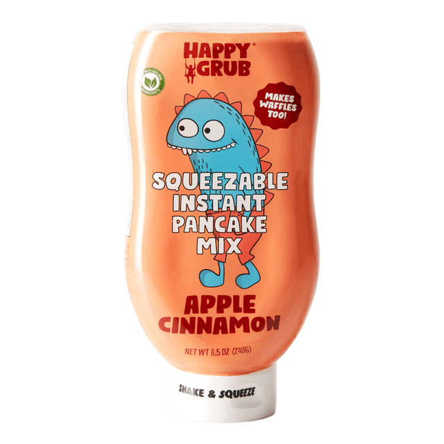 Happy Grub Apple Cinnamon Squeezable Instant Pancake Mix