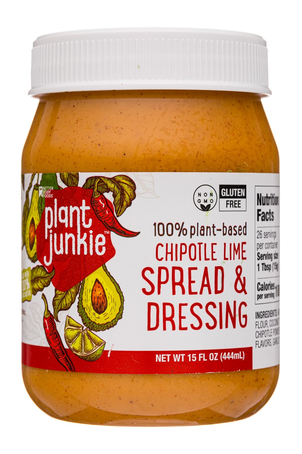 Plant Junkie 100% plant-based v Chipotle Lime Spread & Dressing