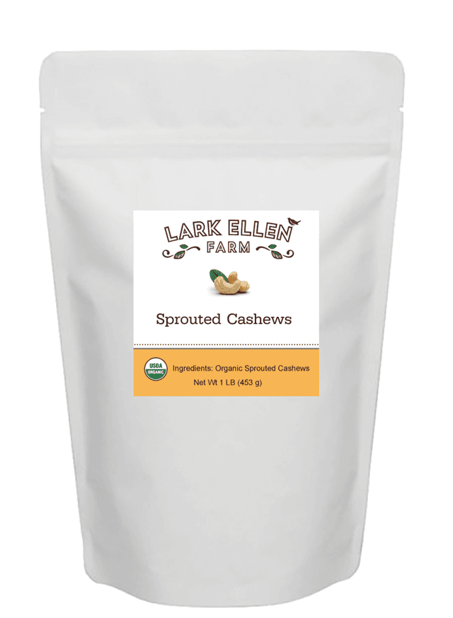 Lark Ellen Farm - Organic Sprouted Grain Free & Gluten Free Granola, Snacks & Cereal Organic Sprouted Cashews