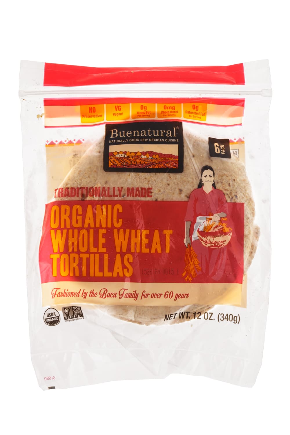 Buenatural Organic Whole Wheat Tortillas