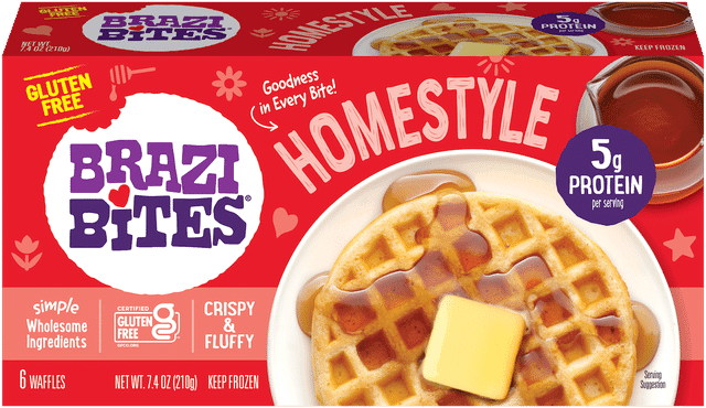 Brazi Bites Homestyle Gluten-Free Waffles