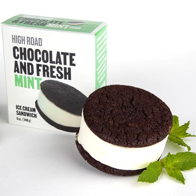 High Road Craft Ice Cream Mint Ice Cream with Chocolate Cookie Sandwich
