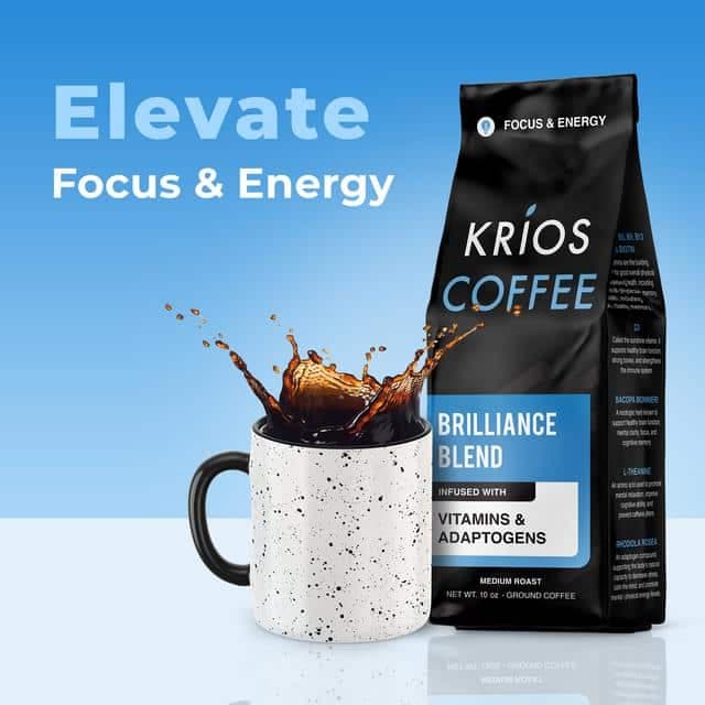 Krios Coffee Brilliance Blend - Infused with Vitamins & Adaptogens