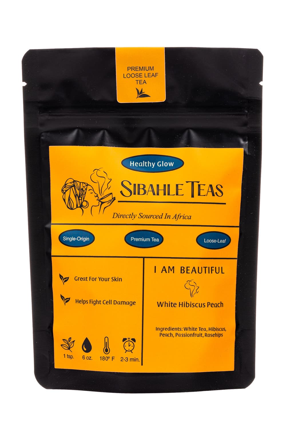 Sibahle Teas I am Beautiful - White Hibiscus Peach