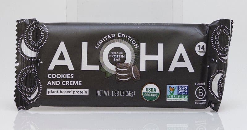 ALOHA Cookies and Creme Organic Protein Bar