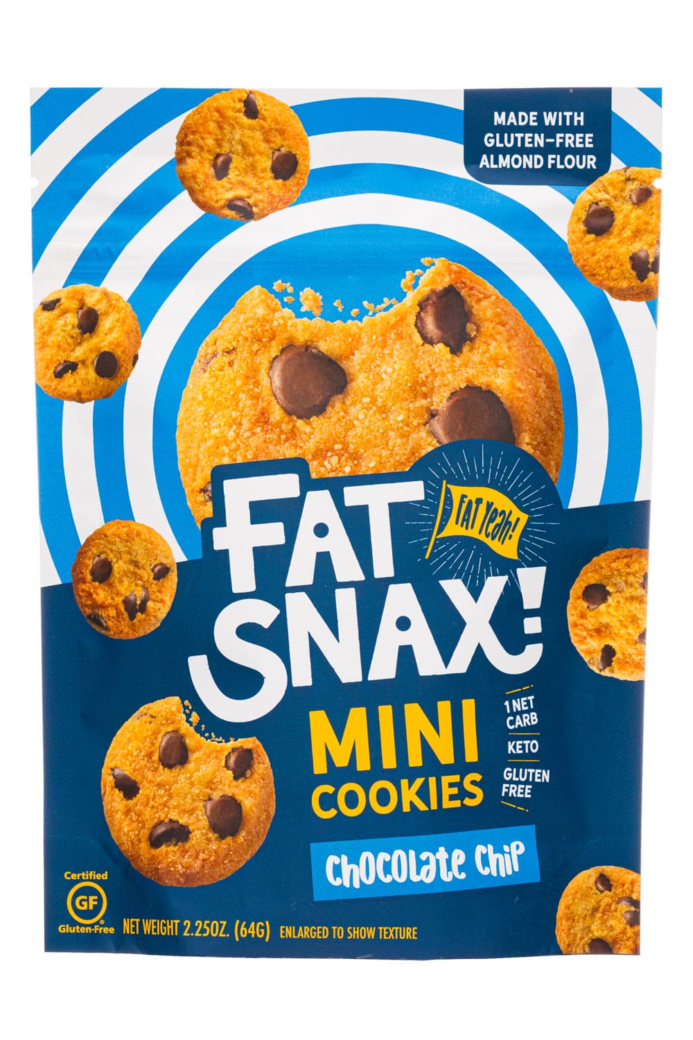 Fat Snax Chocolate Chip Mini Cookies