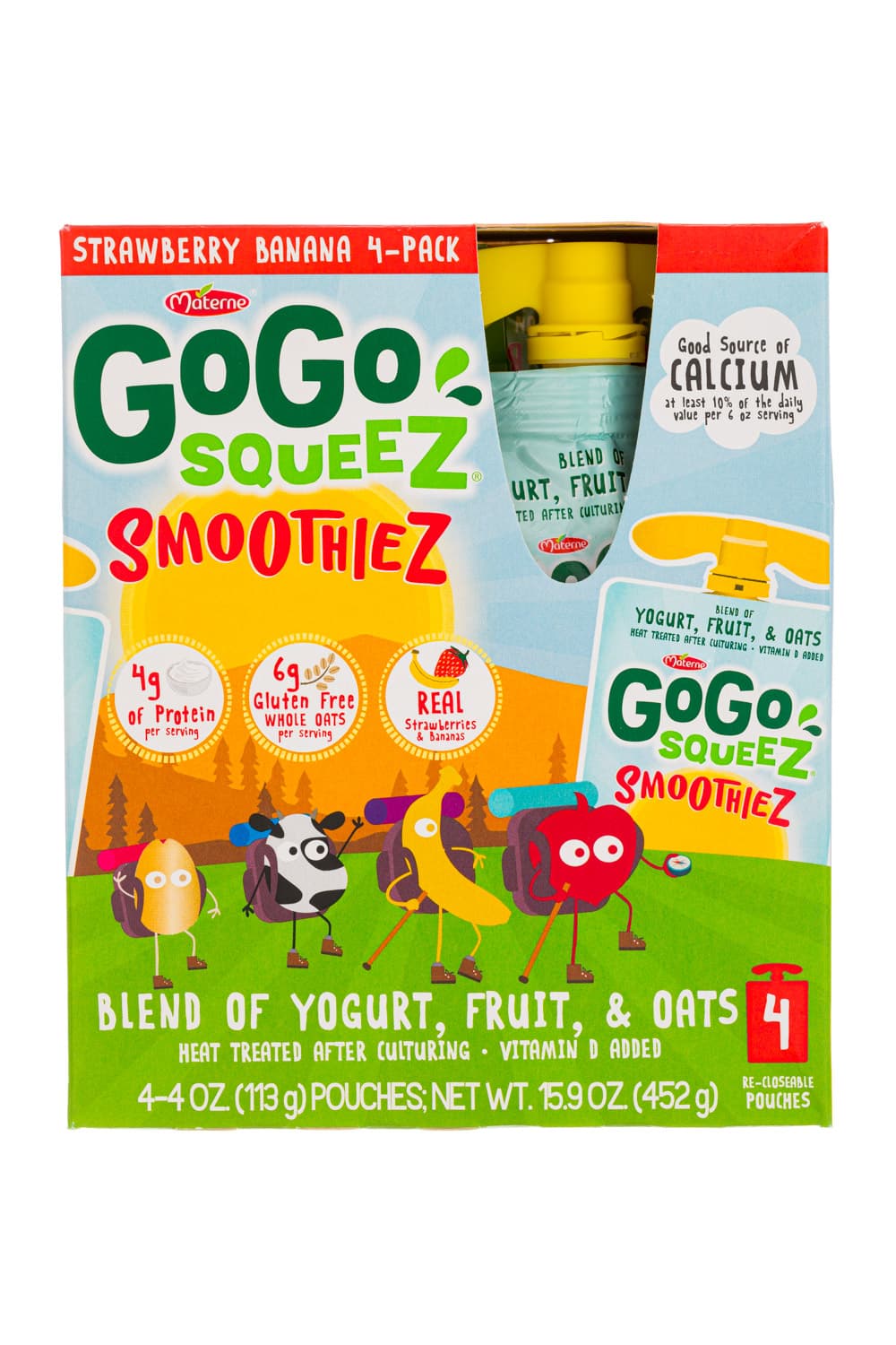 Gogo Squeez Strawberry Banana 4-pack