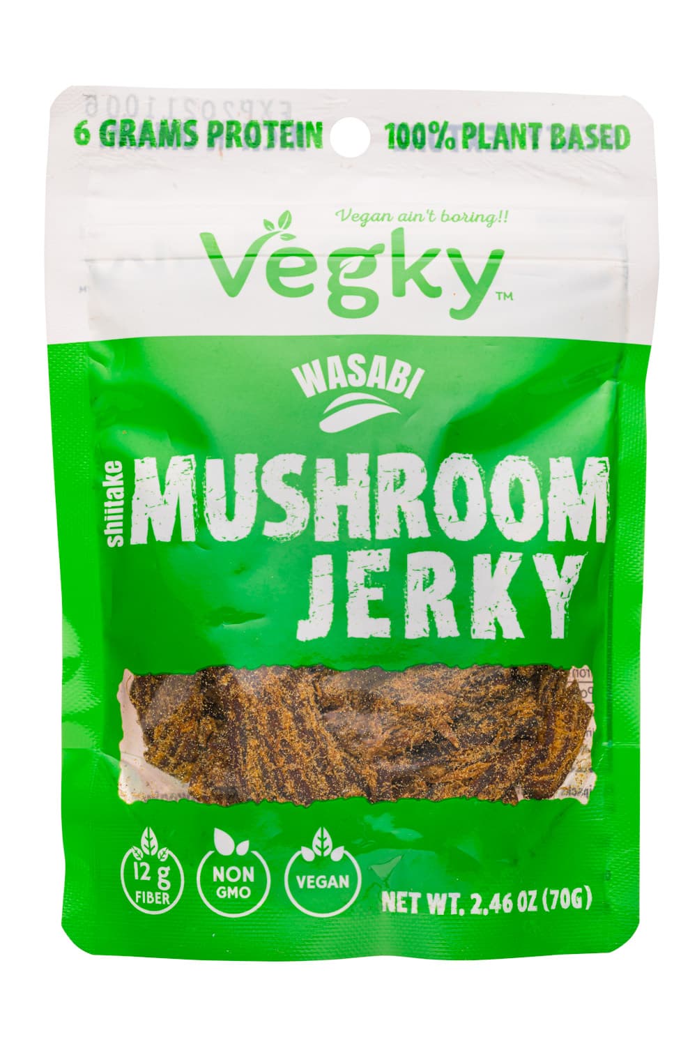 VEGKY - Vegan Shiitake Mushroom Jerky Wasabi
