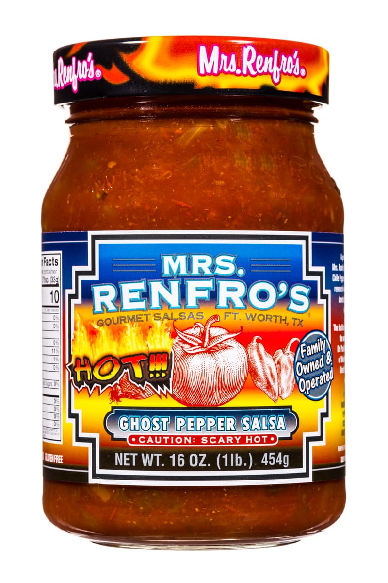 Mrs. Renfro's ghost Pepper Salsa-scary hot!