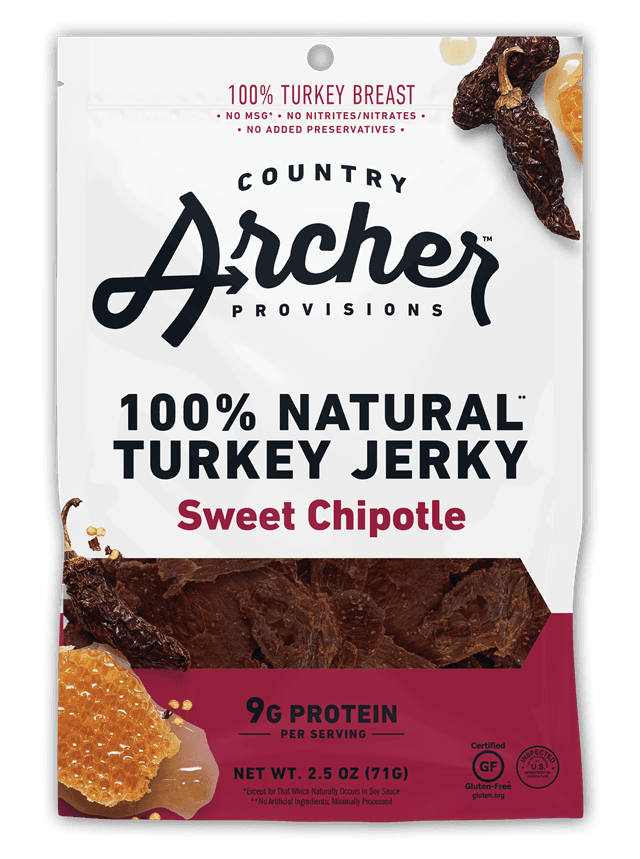 Country Archer Provisions Sweet Chipotle Turkey Jerky