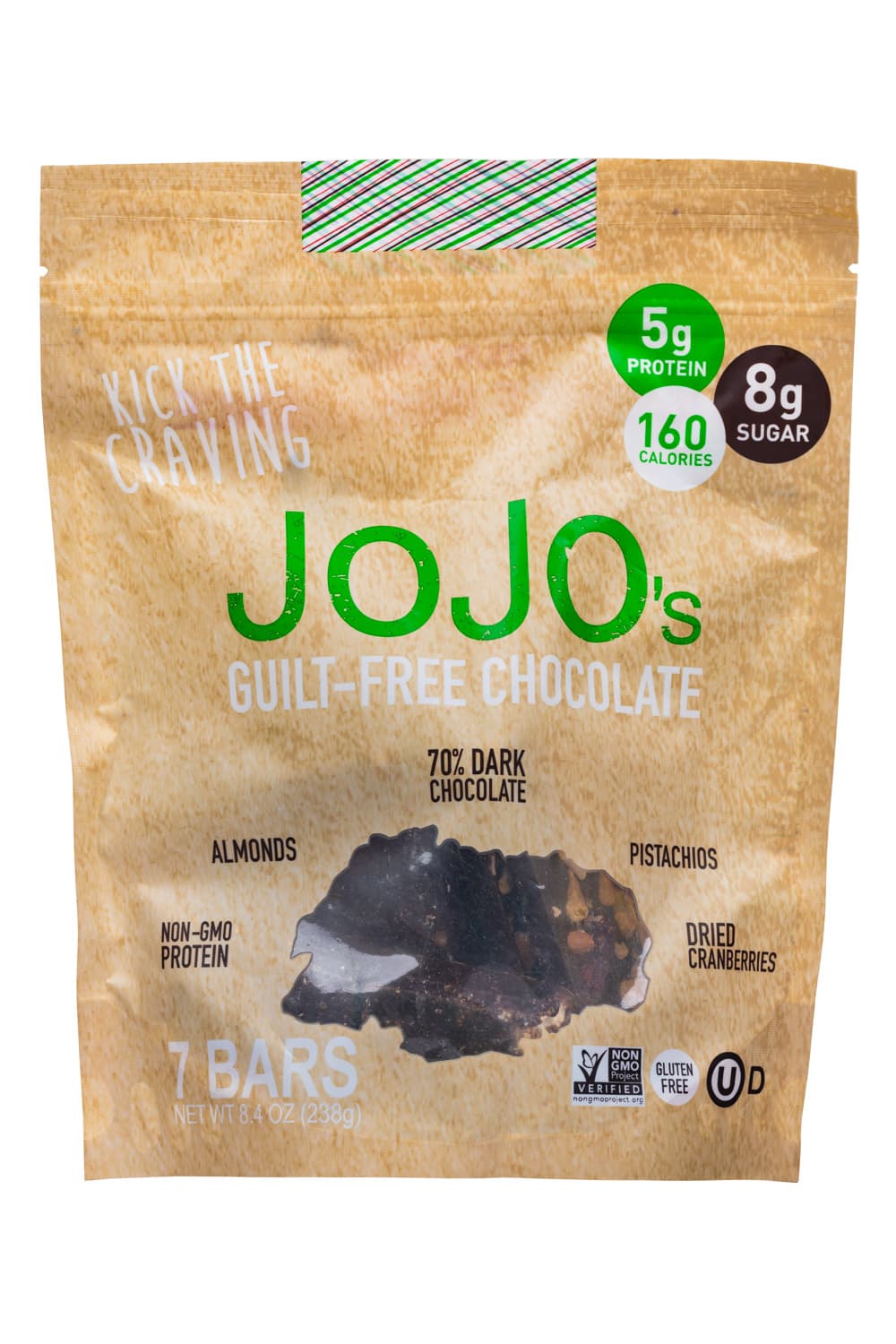 JoJo's JoJo's Guilt-Free Chocolate (7 bars bag)
