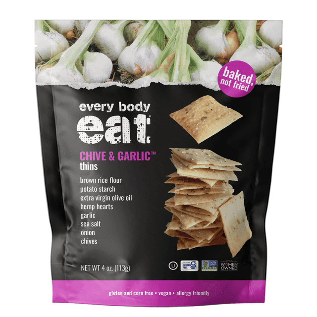 Every Body Eat Chive & Garlic Thins