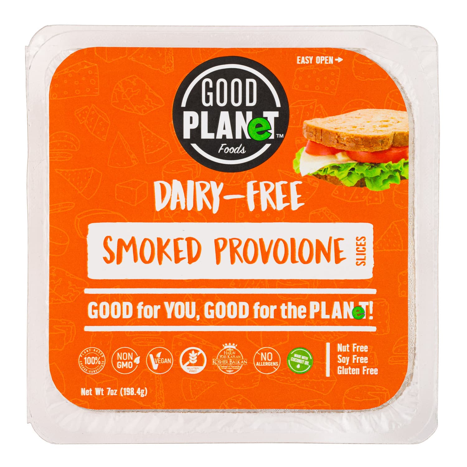 Good Planet Foods Smoked Provolone Slices