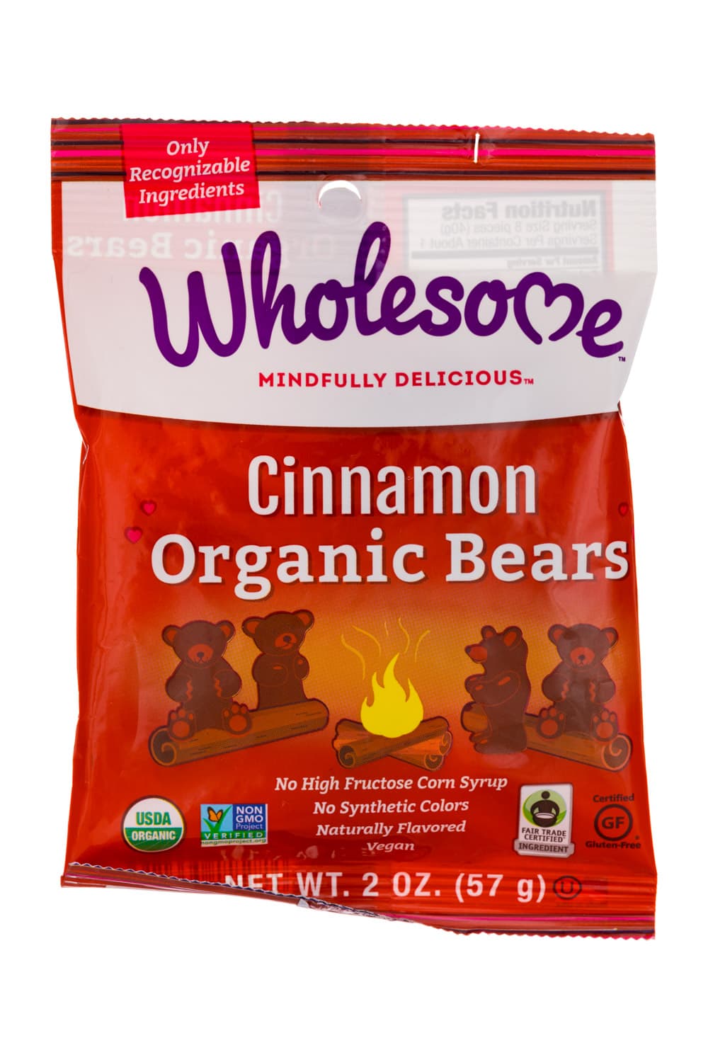 Wholesome Cinnamon Organic Bears 2oz