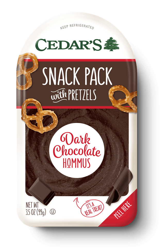 Cedar's Chocolate Hommus with Pretzels
