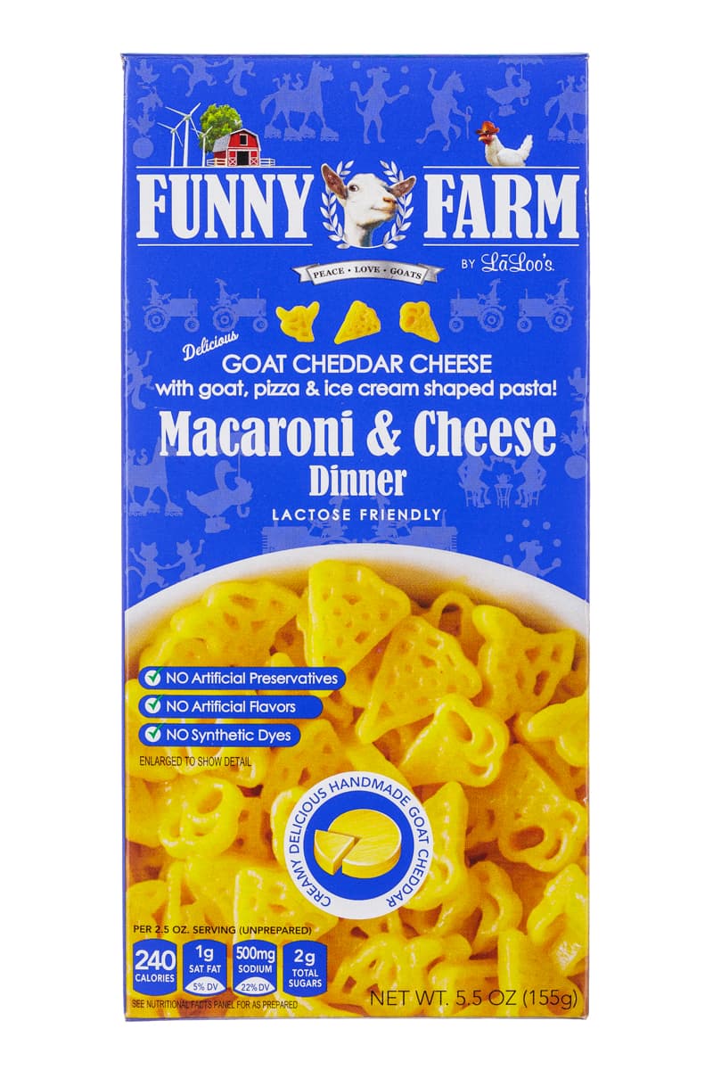 Funny Farm Goat Cheddar Cheese with Shapes