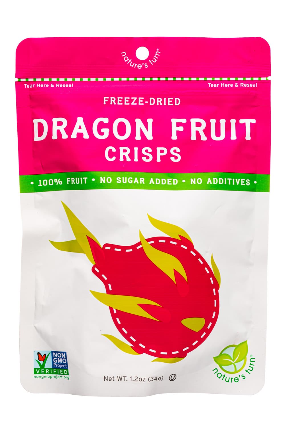 Nature's Turn Freeze-Dried Dragon Fruit Crisps
