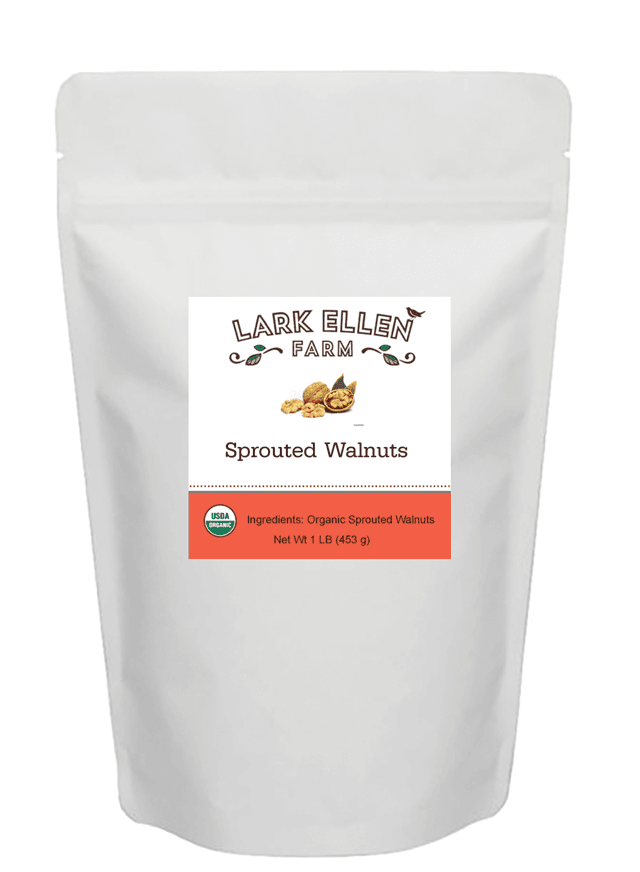 Lark Ellen Farm - Organic Sprouted Grain Free & Gluten Free Granola, Snacks & Cereal Organic Sprouted Walnuts