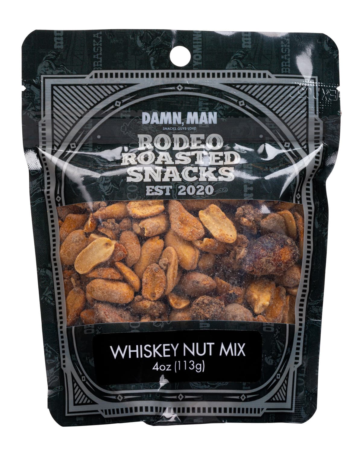 Damn, Man Snacks Whiskey Nut Mix