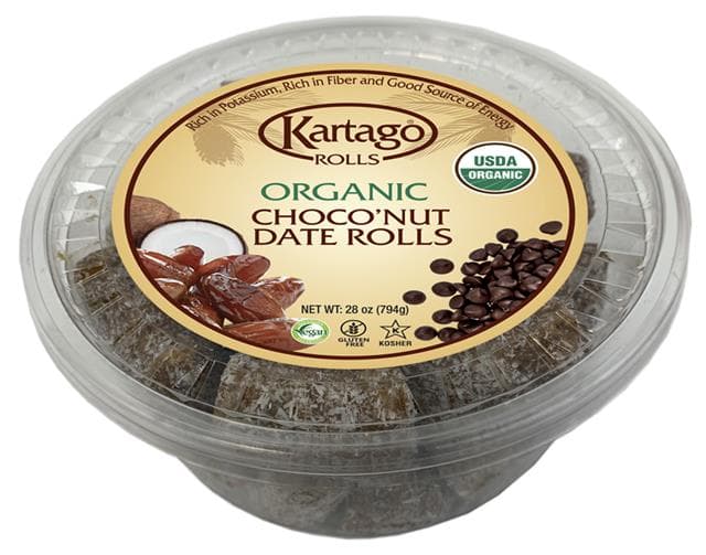 Kartago Dates Organic ChocoNut Date Rolls - 28oz