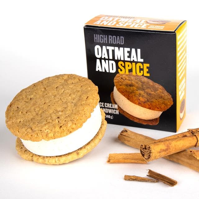 High Road Craft Ice Cream Cinnamon Ice Cream with Oatmeal Cookie Sandwich