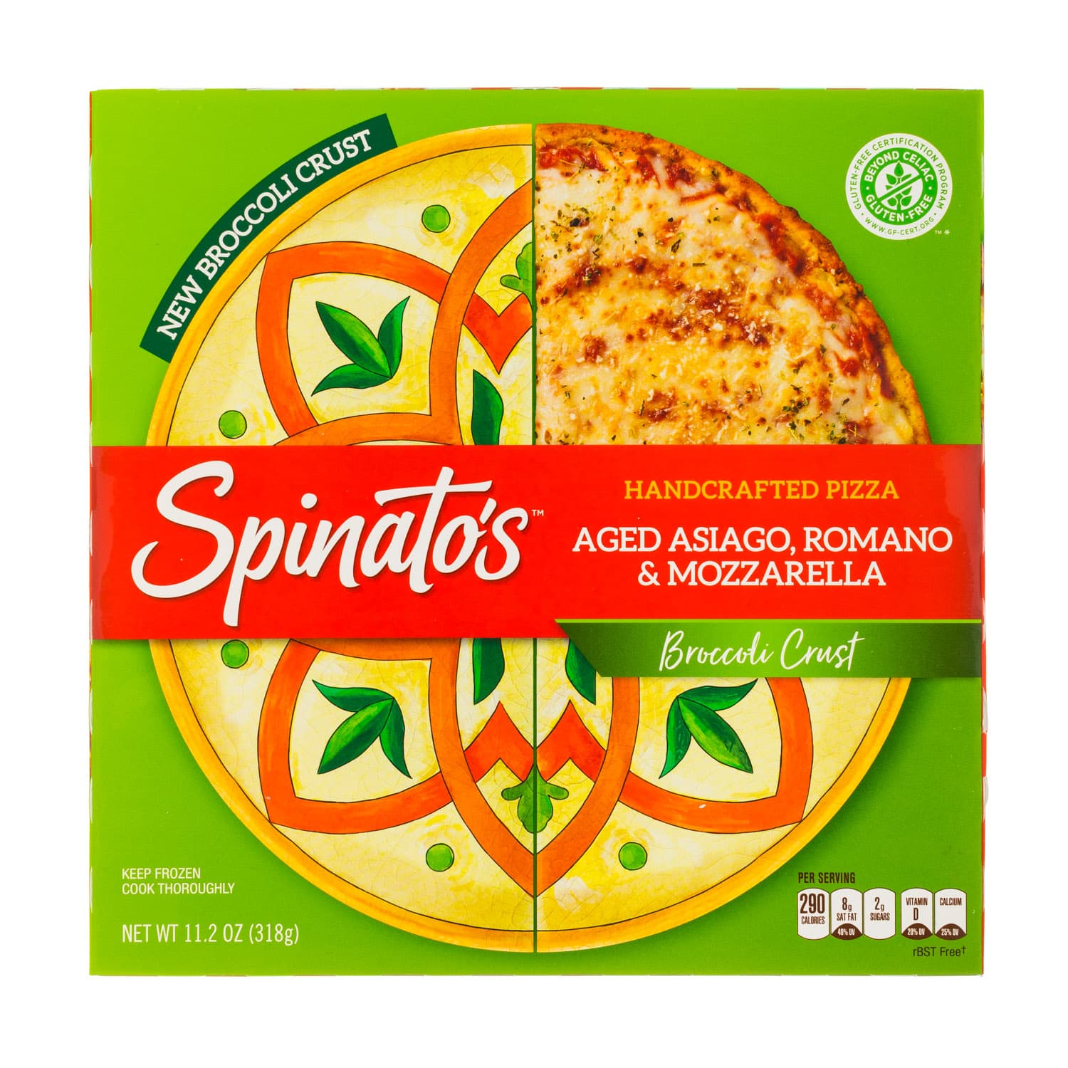 Spinato's Frozen Specialty Pizzas Aged Asiago, Romano & Mozzarella