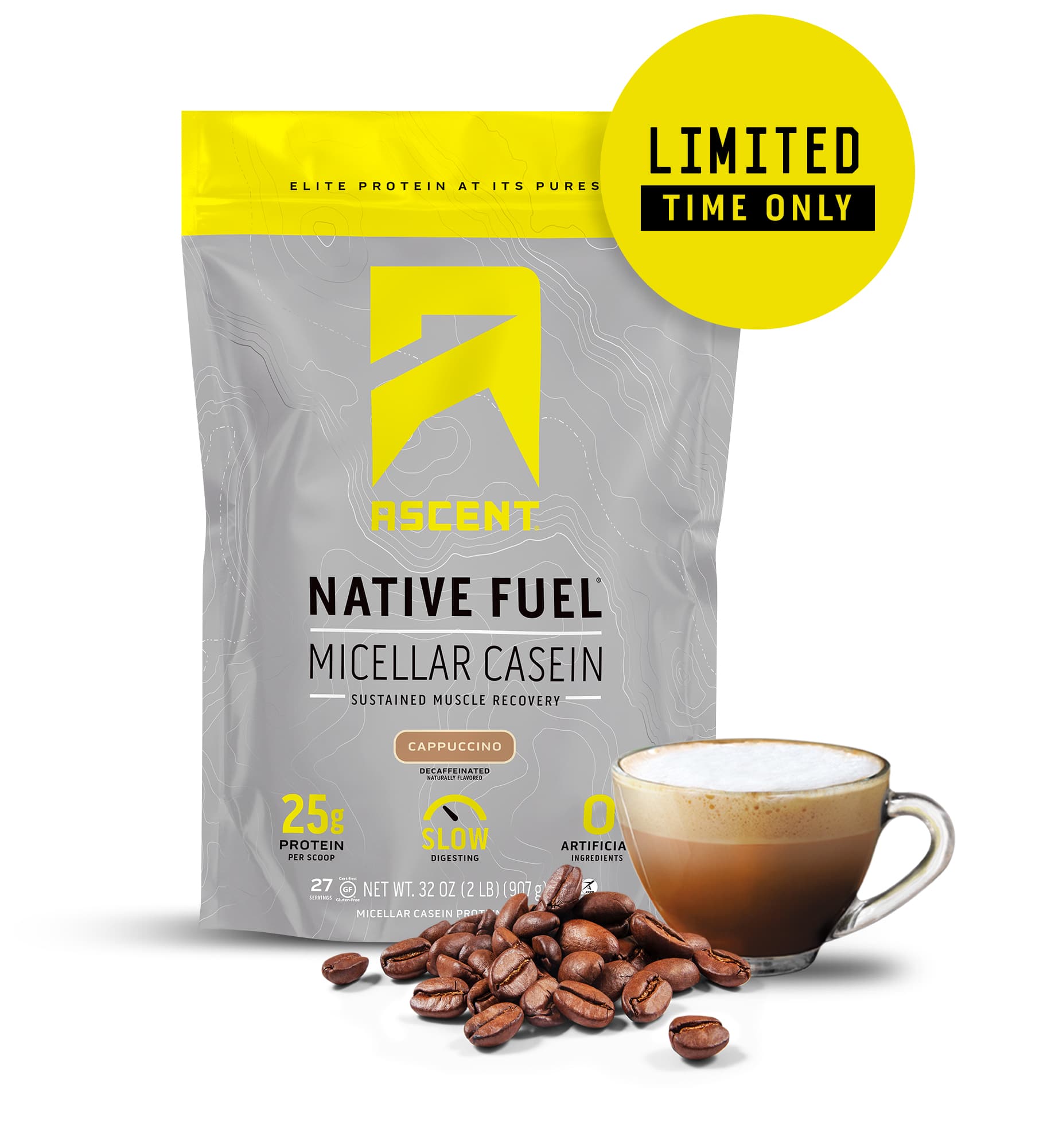 Ascent Launches Native Fuel Micellar Casein Protein Powder