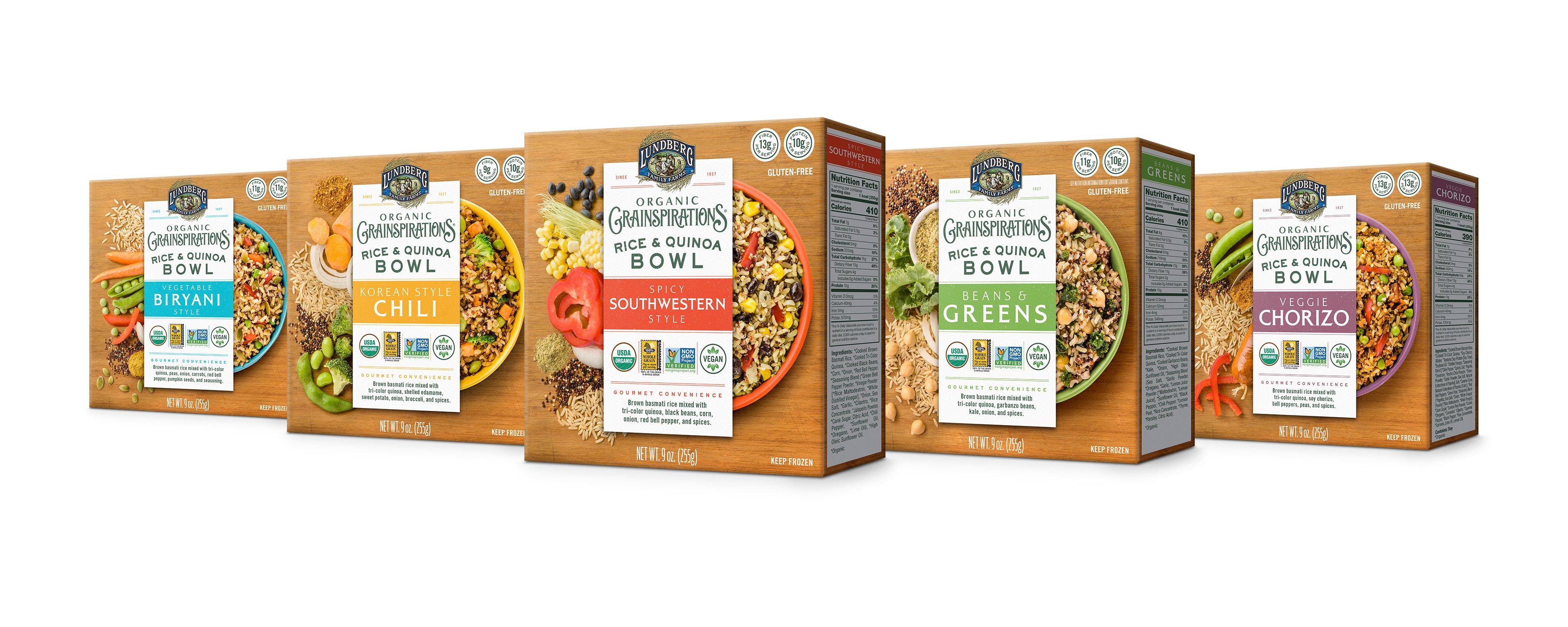 Lundberg Family Farms Launches Organic Grainspirations Frozen Rice & Quinoa Bowls