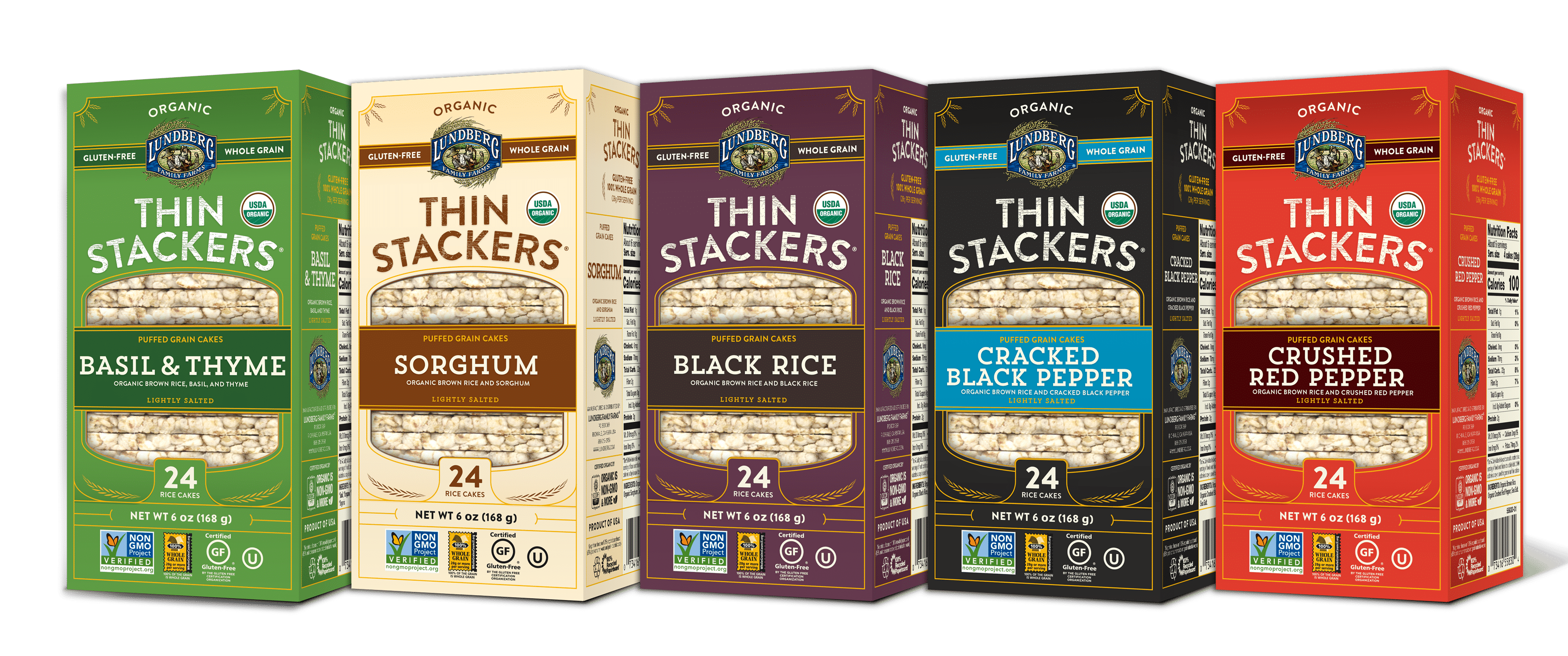 Lundberg Family Farms Unveils 5 New Thin Stackers Varieties