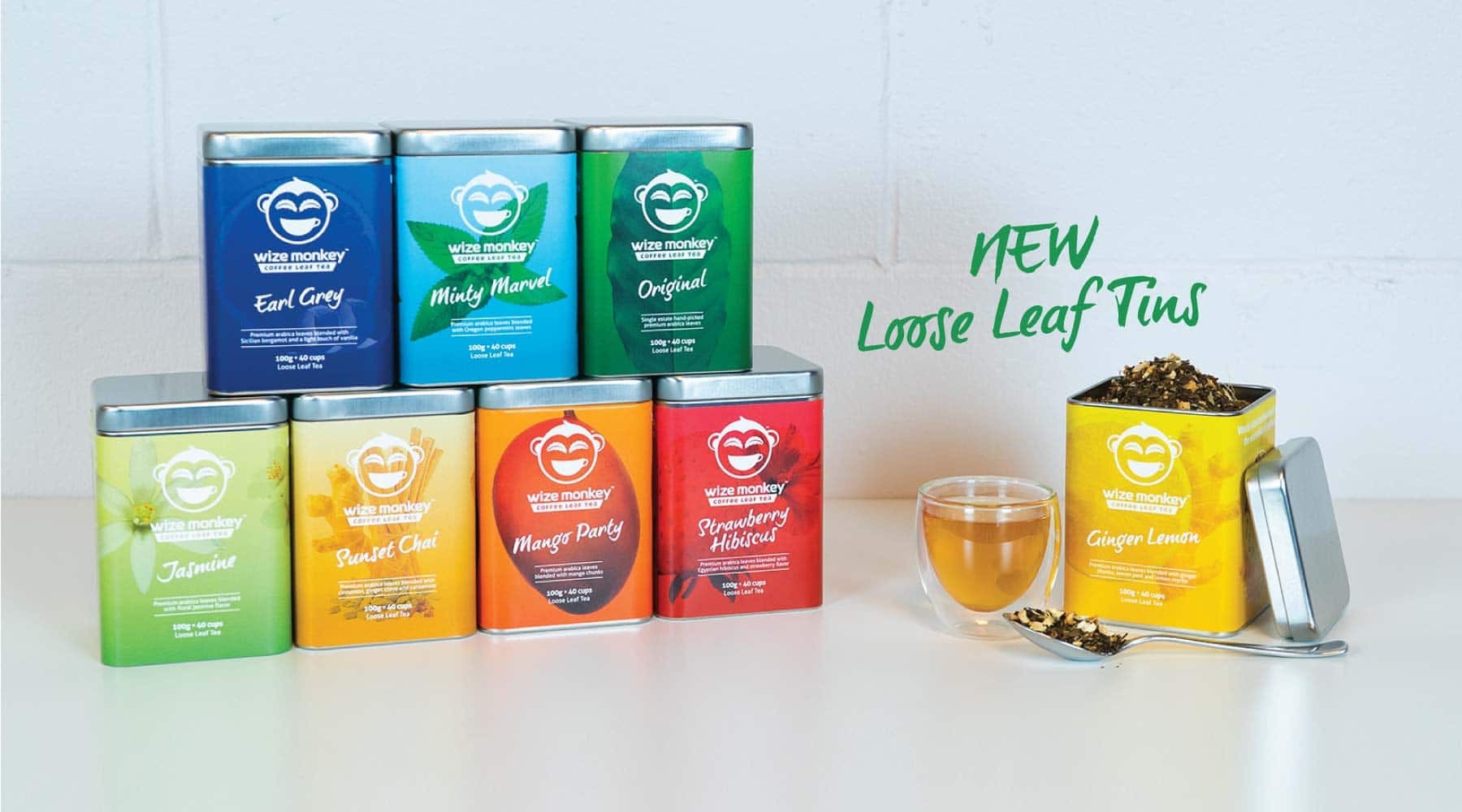 Wize Monkey Launches New Line of Loose Leaf Tins & Seasonal Flavor