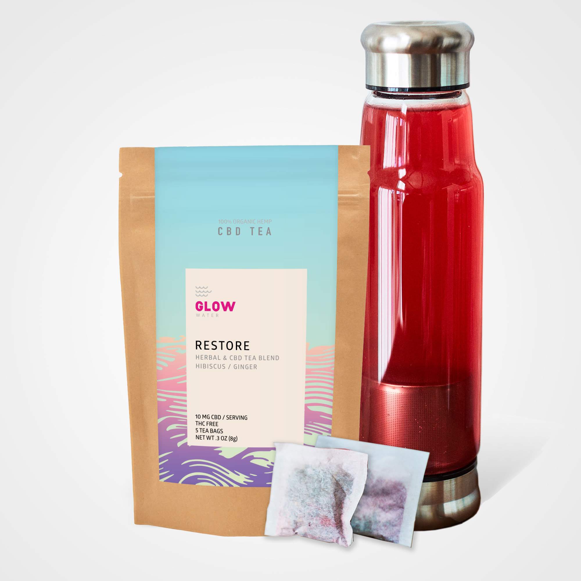 Glow Water Announces CBD Herbal Tea Line